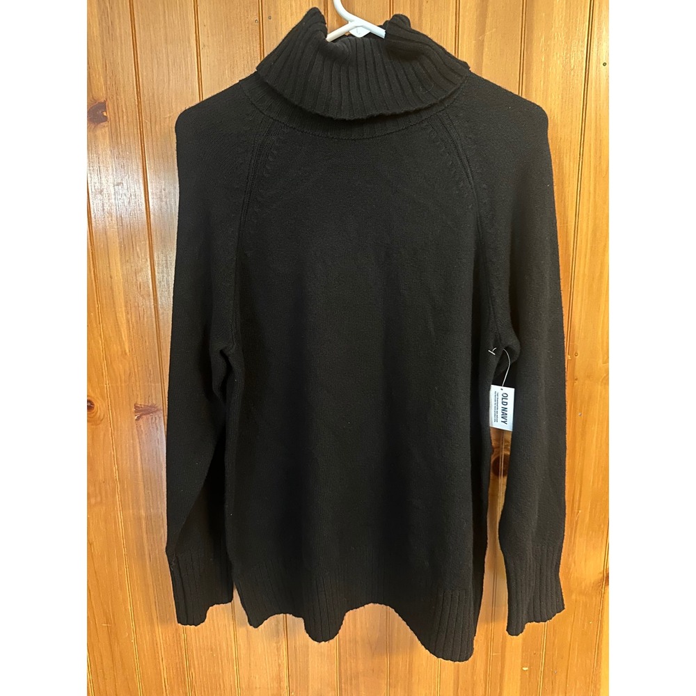 Old‎ Navy SoSoft Turtleneck Sweater Womens Medium Black Jack Modest Long Sleeve
